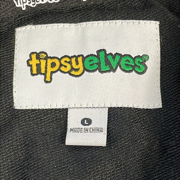 NWT Tipsy Elves Iridescent Skeleton Costume Onesie Jumpsuit Halloween Sz L - Picture 8 of 12